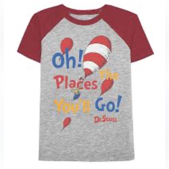 Dr Seuss ‘Oh the places you’ll go’ tee size 5 - Picture 1 of 3